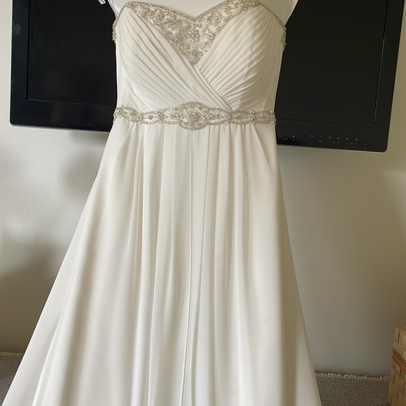 GALINA SIGNATURE From David’s Bridal Wedding Dress - Picture 14 of 16